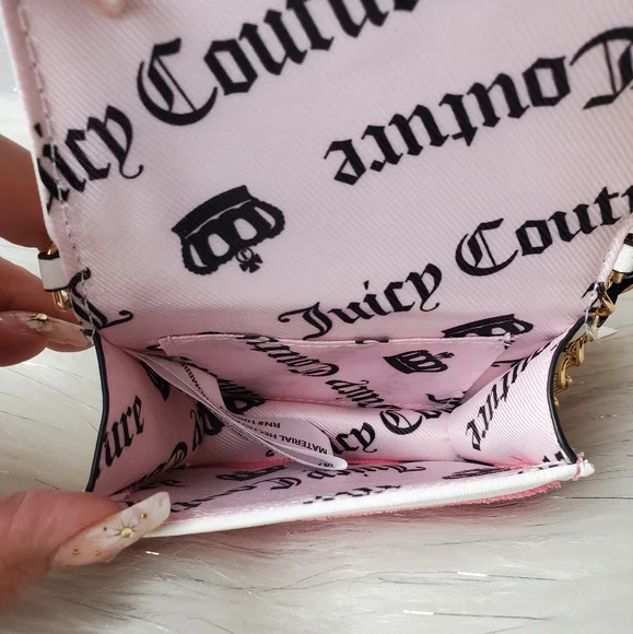 JUICY COUTURE Pink Lemonade Sweet Juicy Pearl Handle Card Wallet - Picture 3 of 8